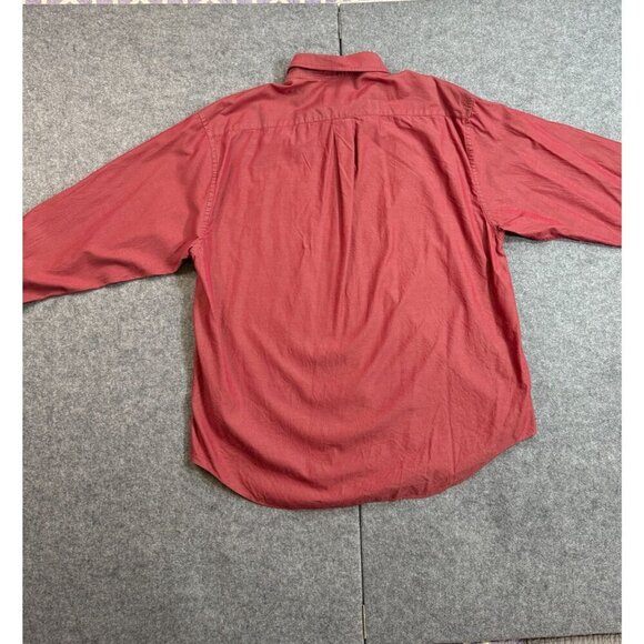 Alexander Julian Shirt Men's XL Burgundy 100% Cotton Pocket Button-Down Oxford - Picture 2 of 7